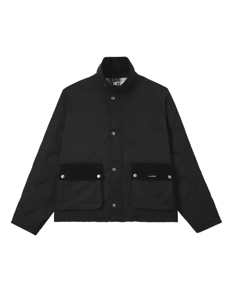 Izzue Gesteppte Jacke mit Stehkragen - Schwarz Schwarz