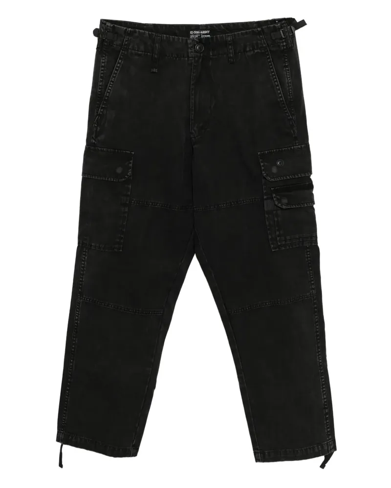 Izzue Cargohose mit mehreren Taschen - Schwarz Schwarz