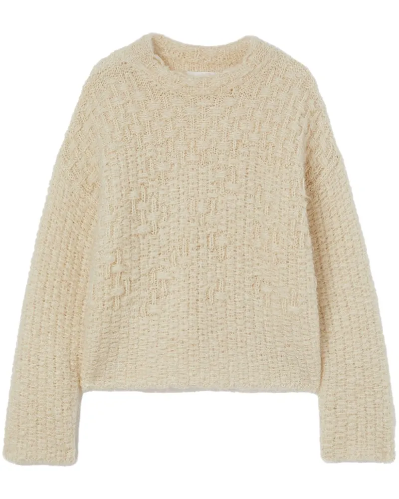 Jil Sander Pullover mit Stehkragen - Weiß Weiß