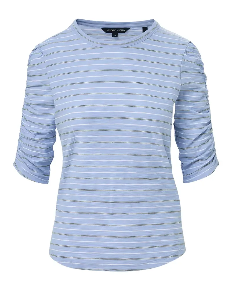 Veronica Beard Gerafftes Waldorf T-Shirt - Blau Blau