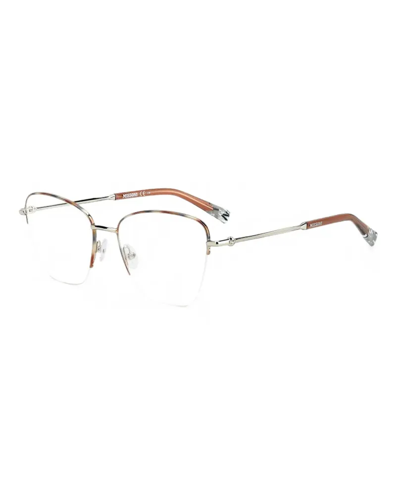 Missoni geometric-frame glasses - Braun Braun