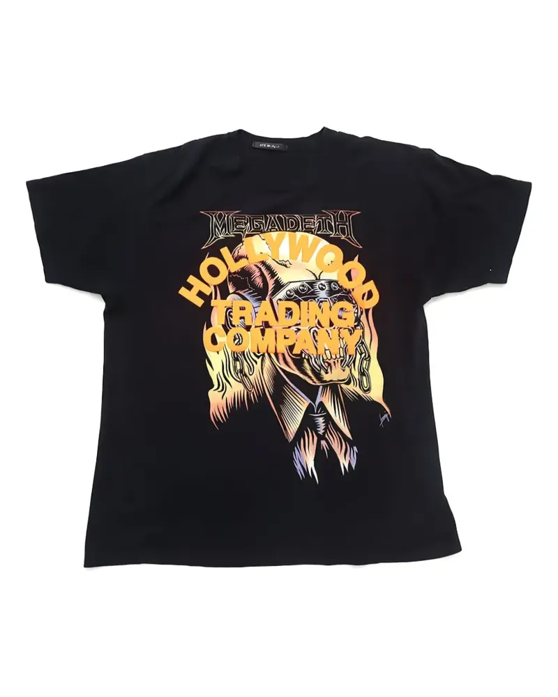 HTC Hollywood Trading Company Megadeth T-Shirt mit Print - Schwarz Schwarz