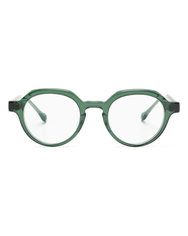 MATSUDA Brille mit rundem Gestell - Grün Grün