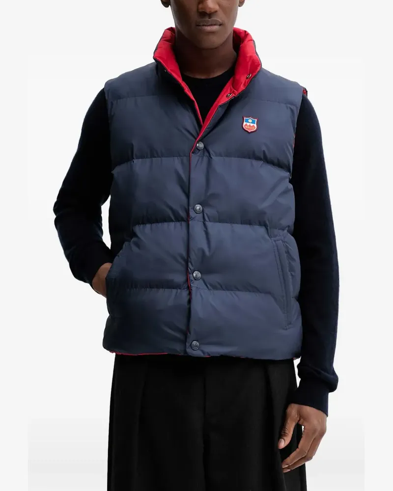 Bally Wendbare Steppweste mit Knöpfen - Blau Blau