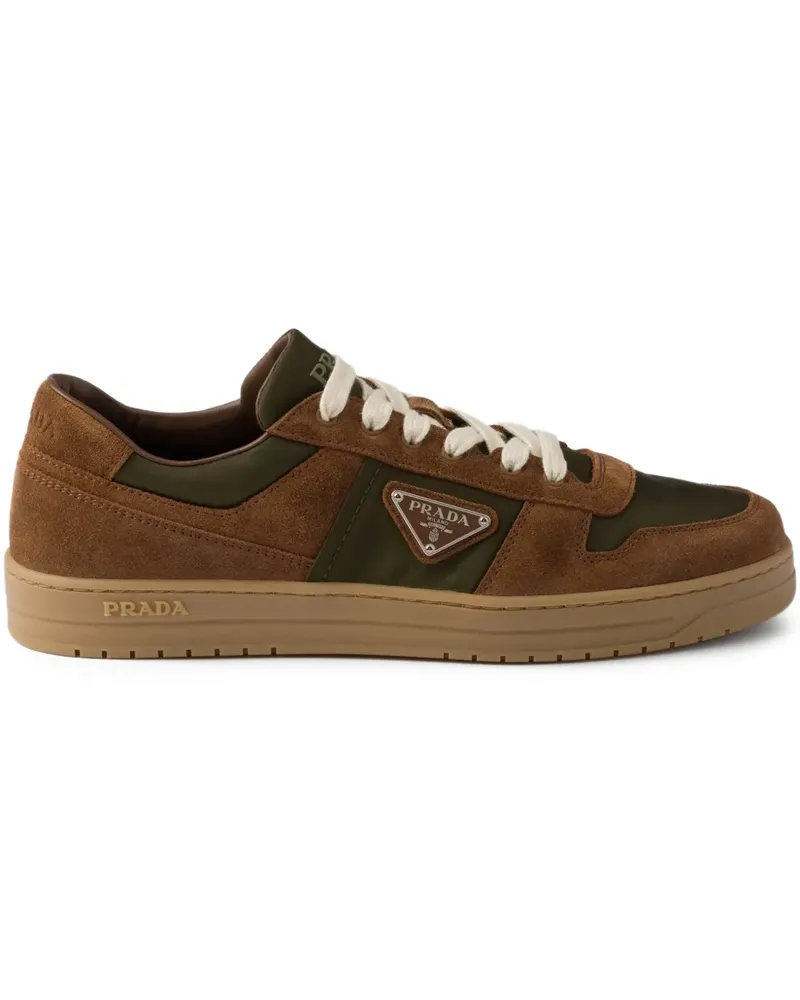 Prada Downtown Sneakers aus Wildleder - Braun Braun