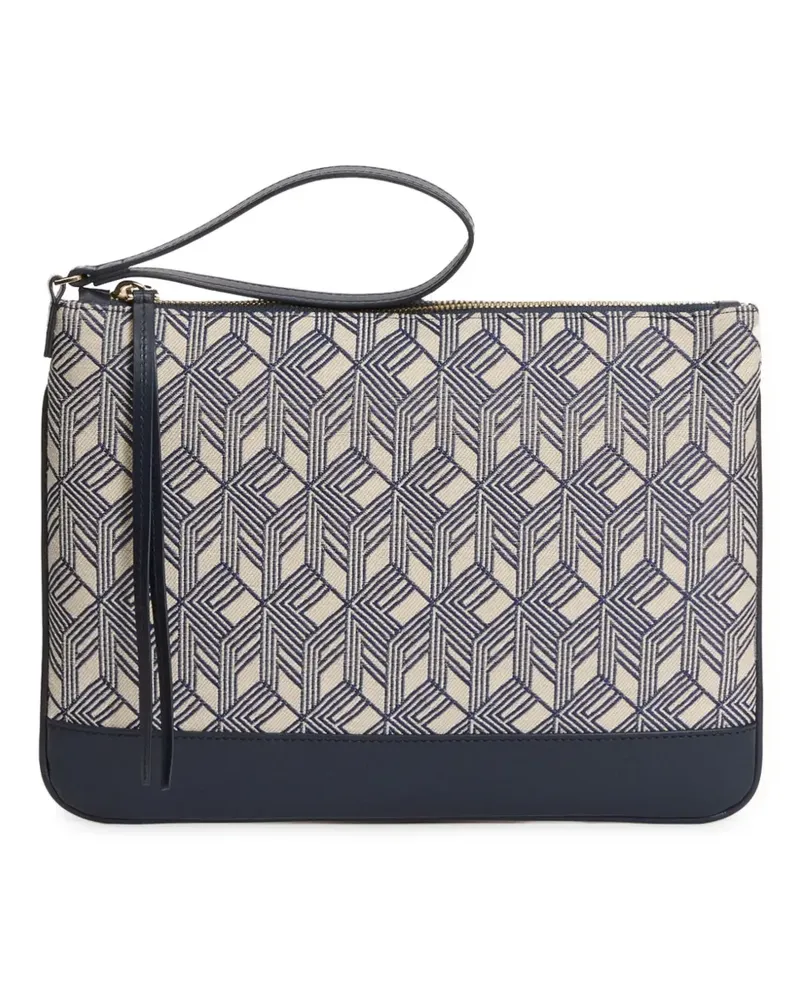 Fabiana Filippi Mini-Tasche mit geometrischem Muster - Blau Blau