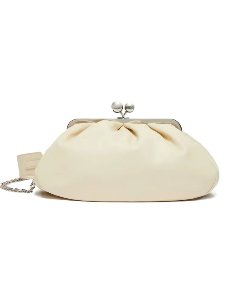 Max Mara Geraffte Cubico Clutch - Nude Nude