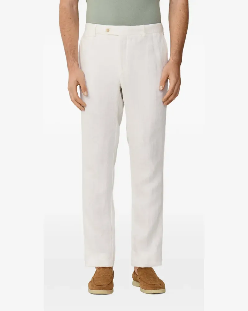 Hackett Kensington Chino aus Leinen - Nude Nude