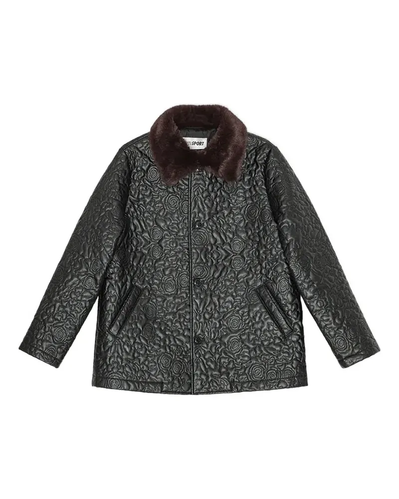 OpéraSPORT floral quilted jacket - Schwarz Schwarz