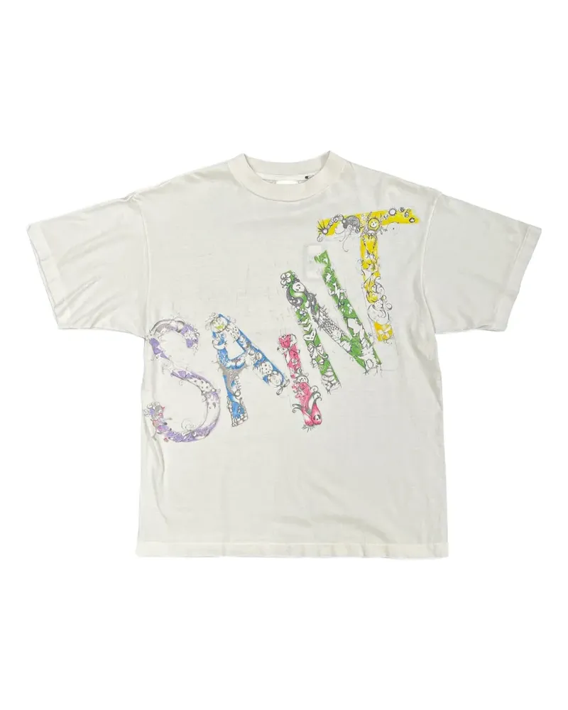 SAINT MXXXXXX T-Shirt mit grafischem Print - Weiß Weiß