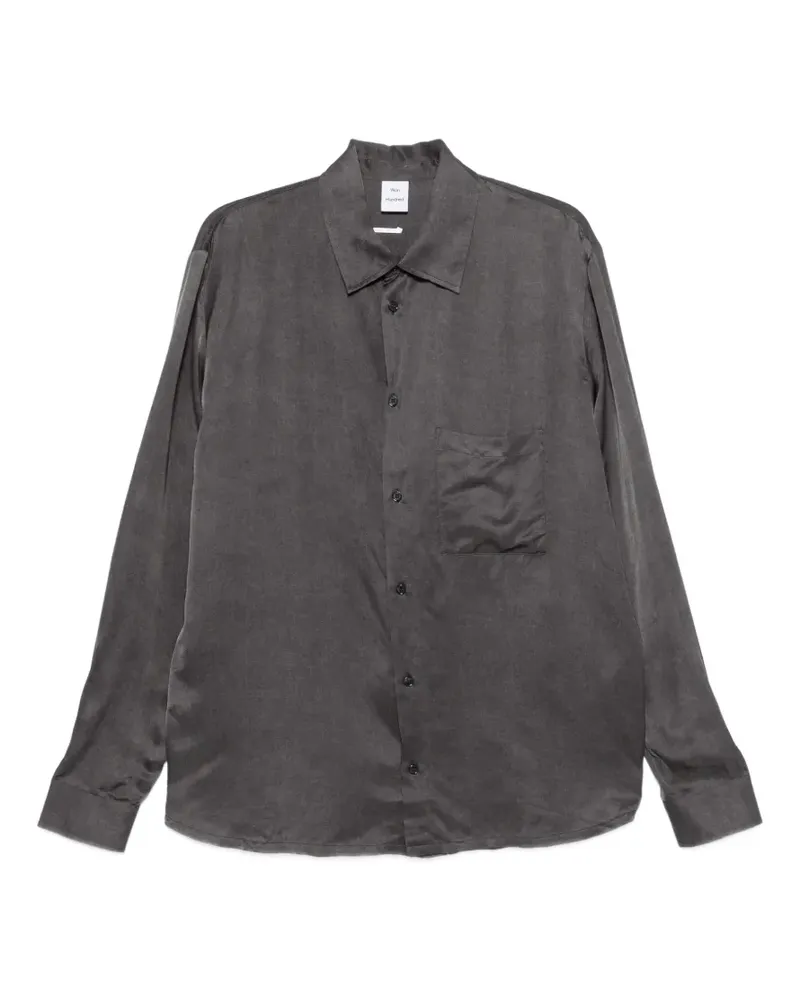 Won Hundred Pete Hemd mit Brusttasche - Schwarz Schwarz