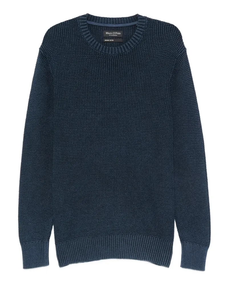 Marc O'Polo Strukturierter Pullover - Blau Blau