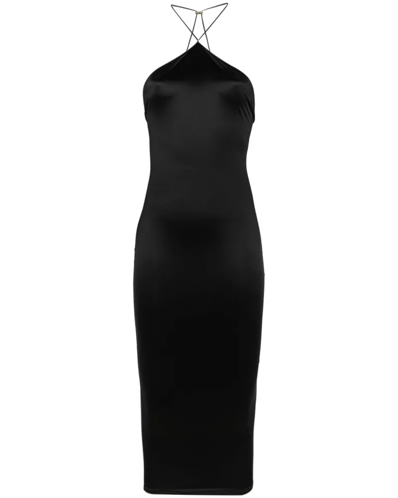Maison Close Rückenfreies Midikleid - Schwarz Schwarz