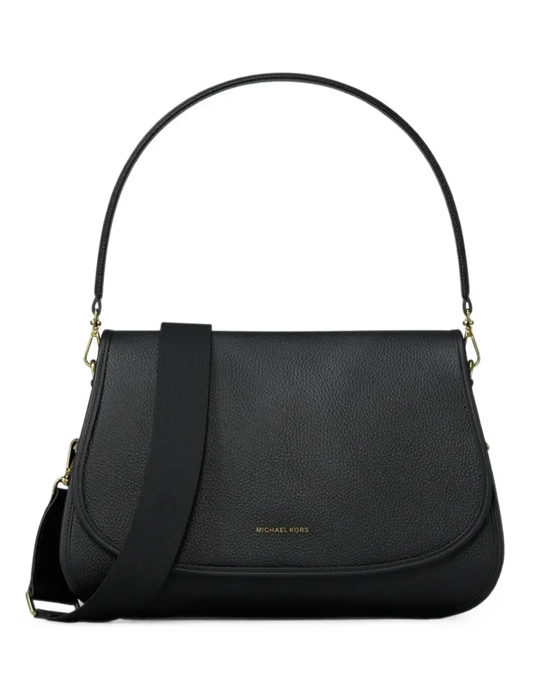 Michael Kors Holmes medium pebbled leather convertible messenger bag - Schwarz Schwarz