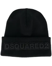 Dsquared2 Beanie mit Logo-Stickerei Schwarz