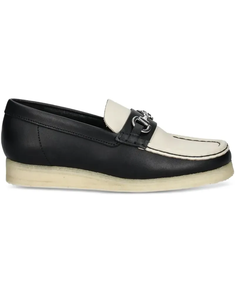 Clarks Zweifarbige Loafer - Schwarz Schwarz