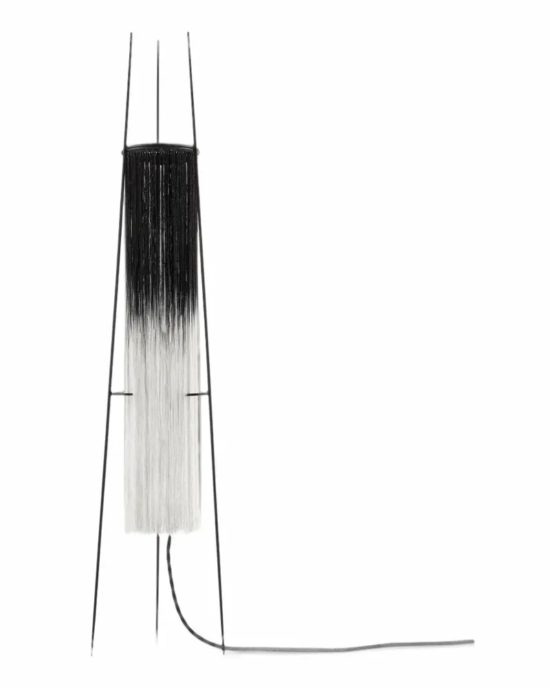 Serax x Ann Demeulemeester Stehlampe mit Fransen - Schwarz Schwarz