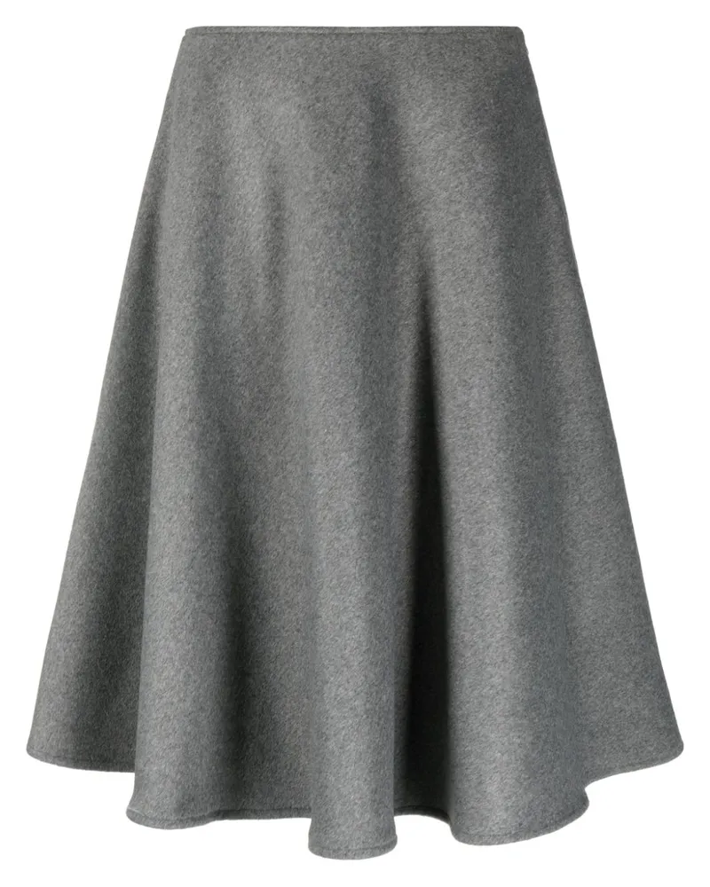 Blanca Ausgestellter Midirock in A-Linie - Grau Grau