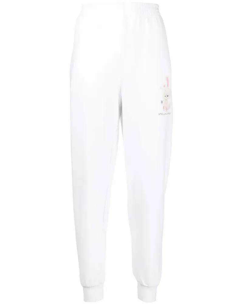 Stella McCartney Jogginghose mit grafischem Print - Weiß Weiß