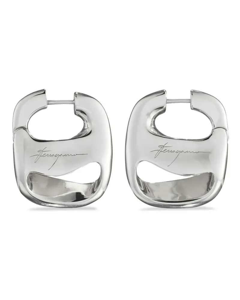 Ferragamo Kleine Vara Ohrringe - Silber Silber