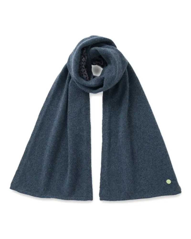 Shanghai Tang reversible coin-print scarf - Blau Blau