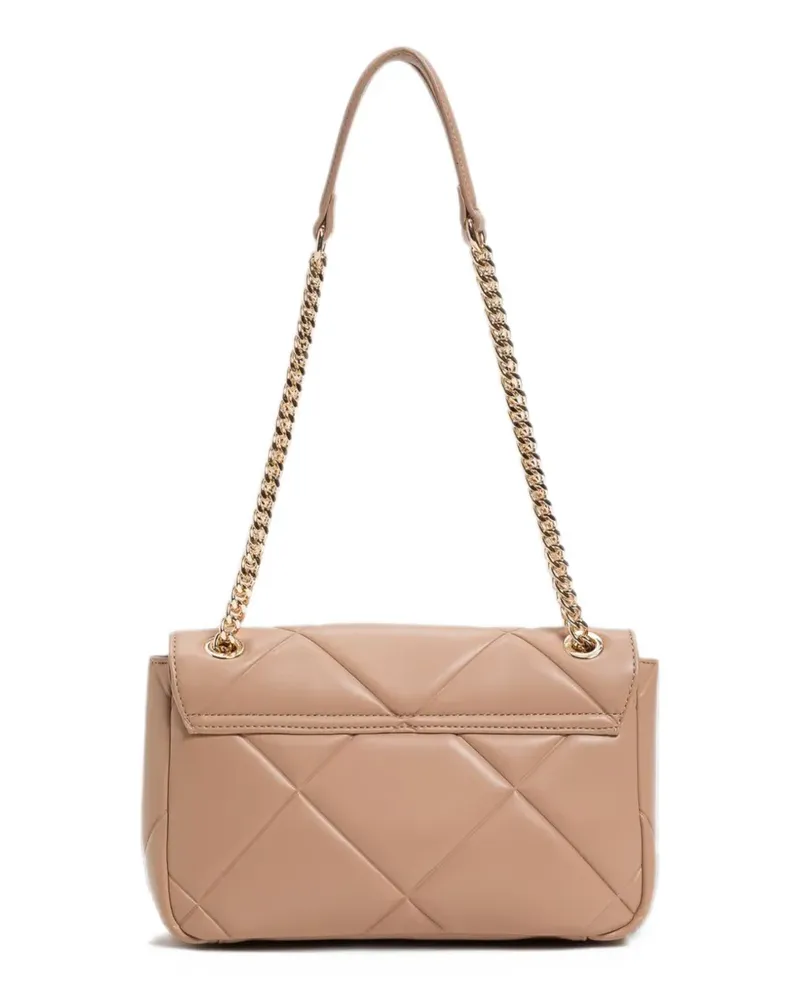 Twin-Set logo-detail matelassé shoulder bag - Nude Nude