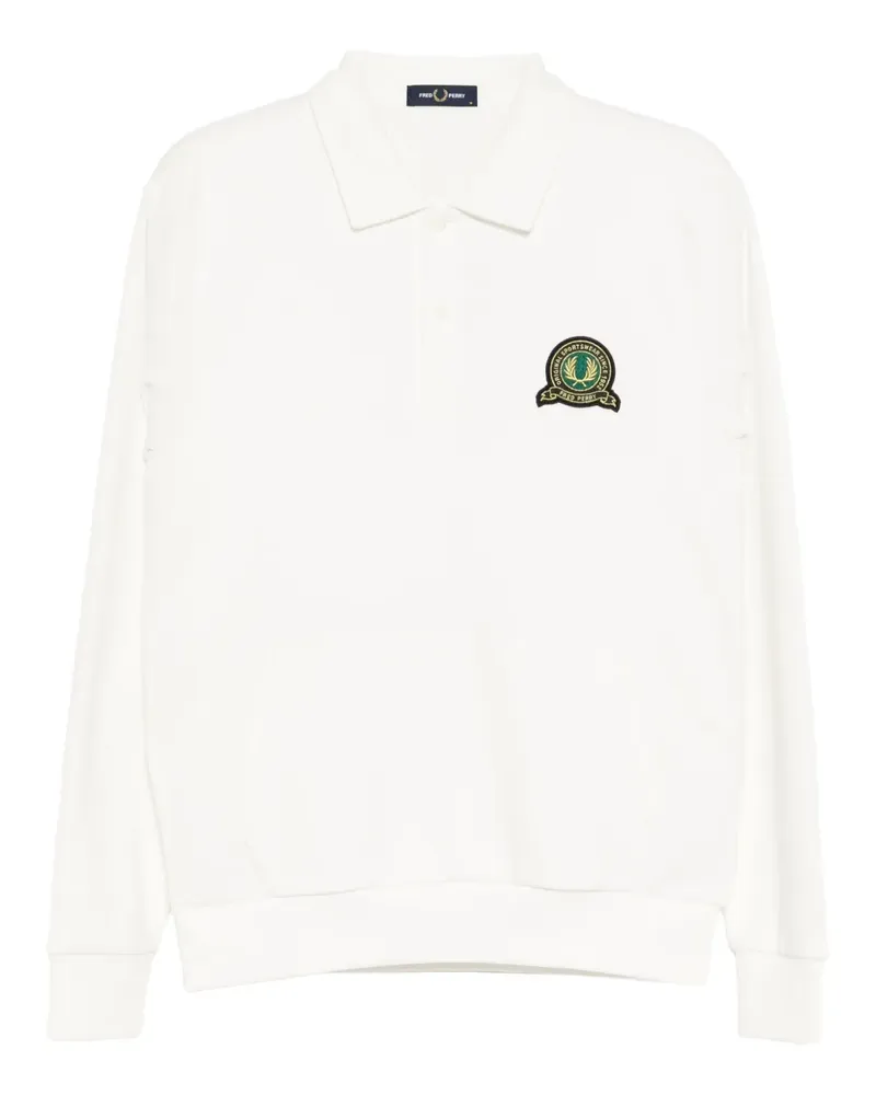 Fred Perry Poloshirt mit Logo-Stickerei - Weiß Weiß