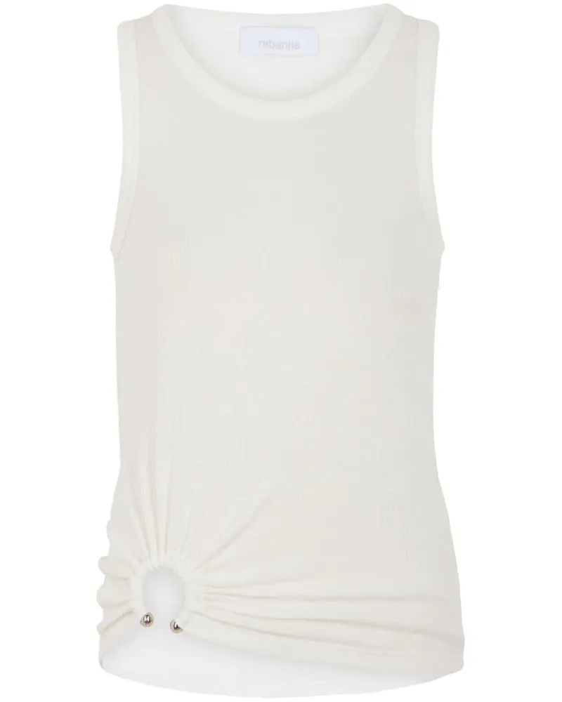 Paco Rabanne Gerafftes Tanktop - Weiß Weiß
