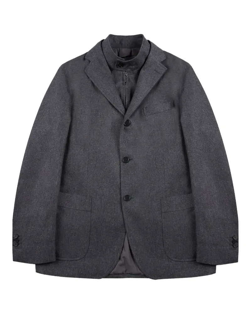 Incotex Flanelljacke mit abnehmbarem Einsatz - Grau Grau