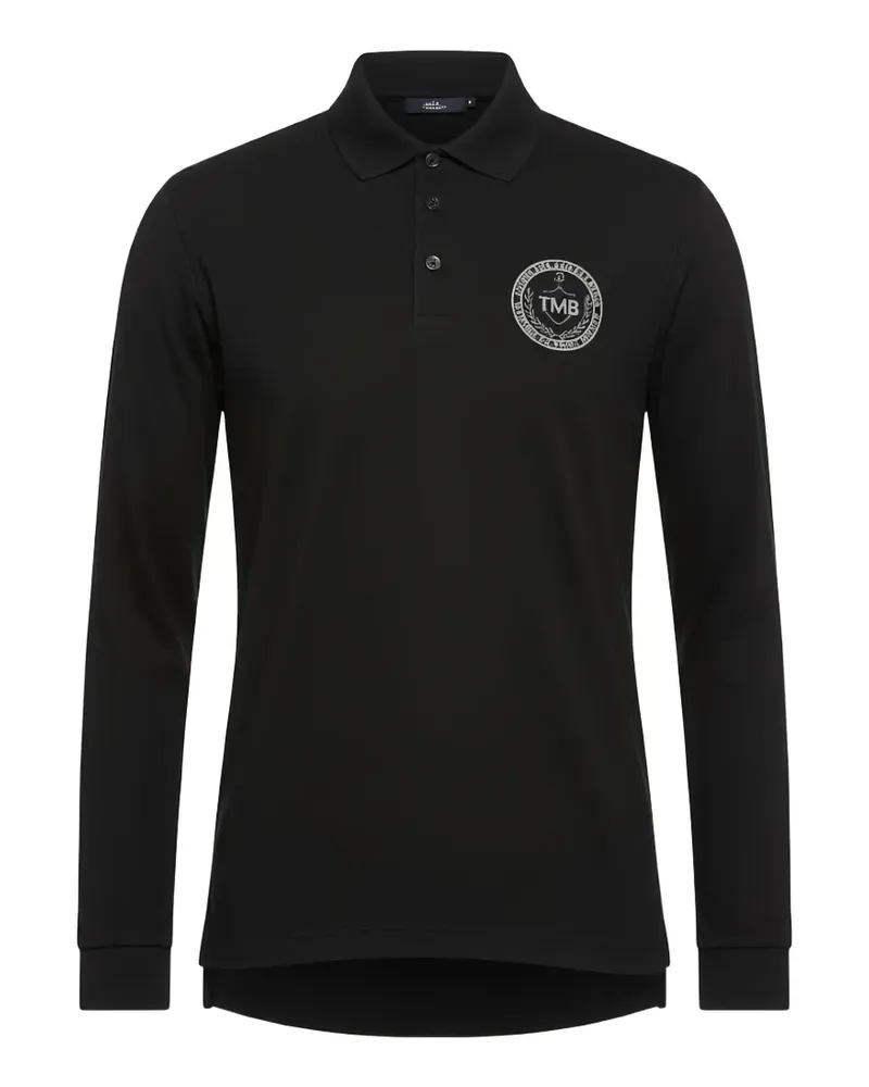 Tombolini Langärmeliges Poloshirt - Schwarz Schwarz
