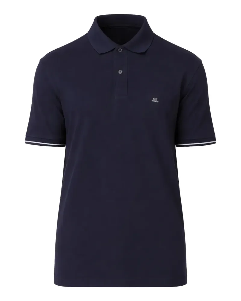 C.P. Company logo-patch polo shirt - Blau Blau