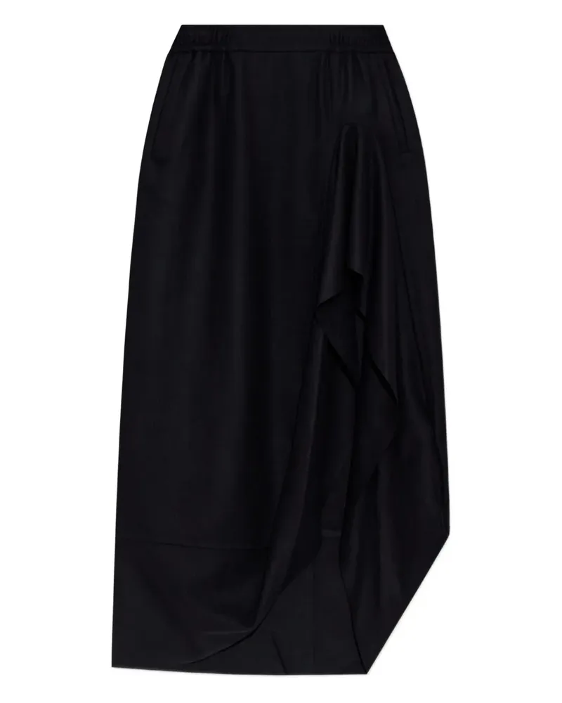 Vivienne Westwood Asymmetrischer Rock mit Rüschen - Schwarz Schwarz
