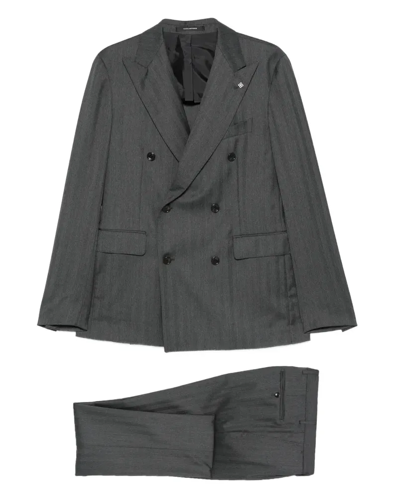 Tagliatore Doppelreihiger Anzug - Grau Grau