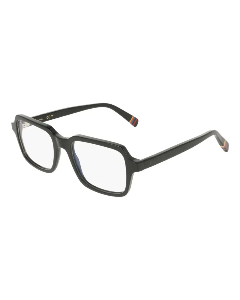 Paul Smith Norroy Brille mit geometrischem Gestell - Schwarz Schwarz