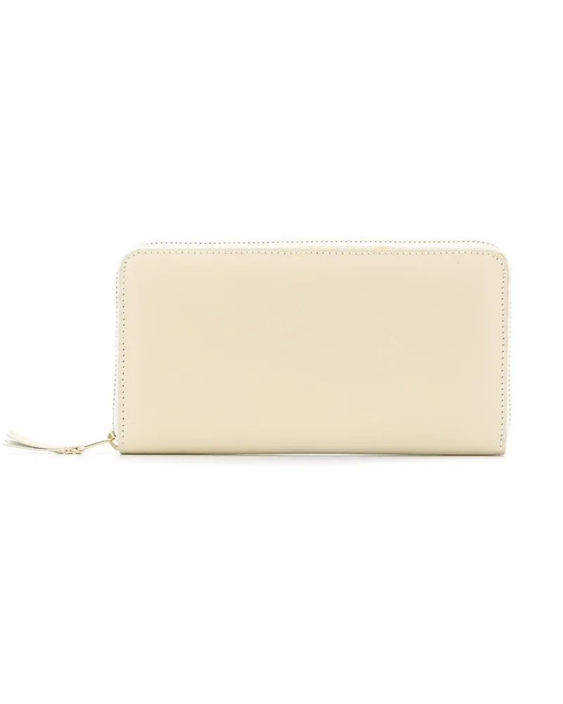 Comme des Garçons zip around leather purse - Nude Nude