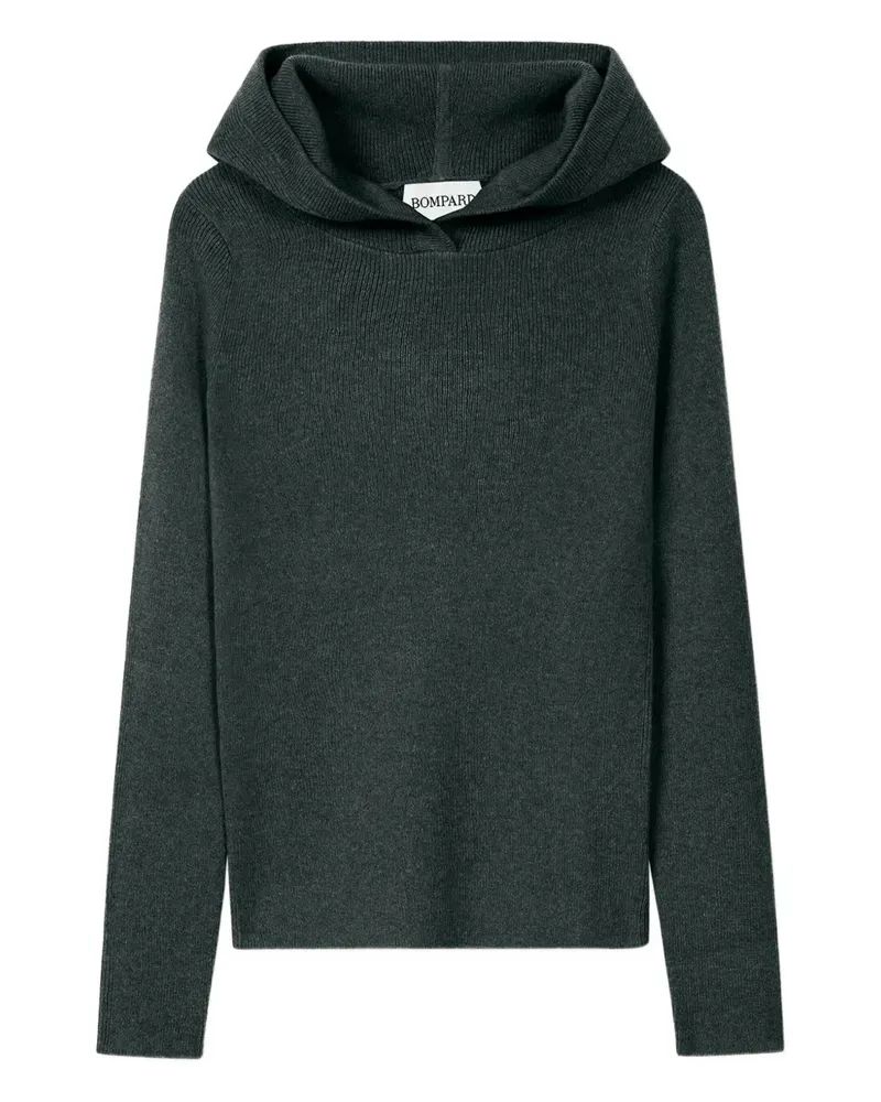 Eric Bompard Gerippter Kapuzenpullover - Grau Grau