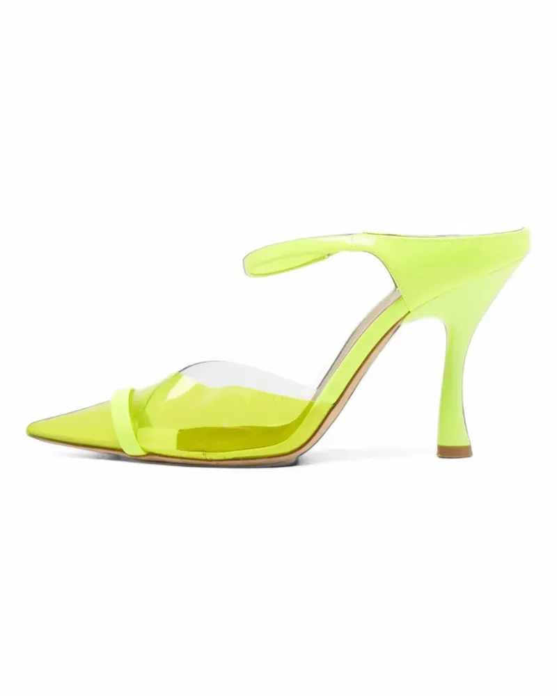 Malone Souliers Lona Mules mit spitzer Kappe - Gelb Gelb