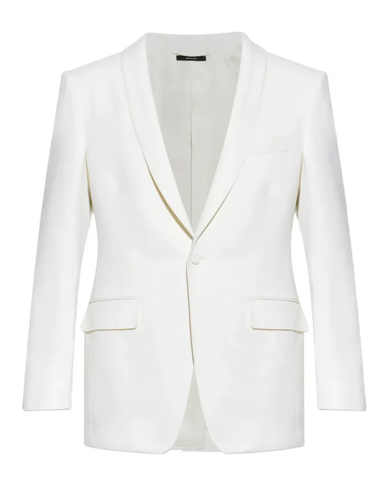 Tom Ford shawl-lapel pocket blazer - Weiß Weiß