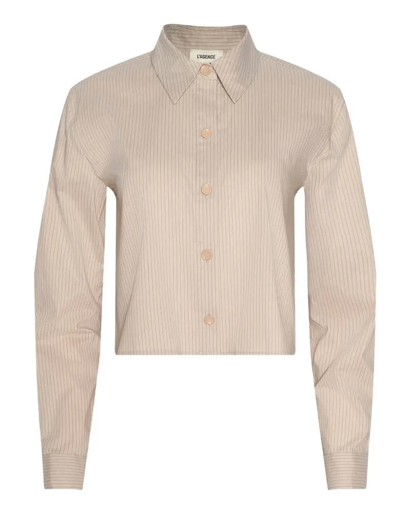 L'Agence Cosette striped shirt - Nude Nude
