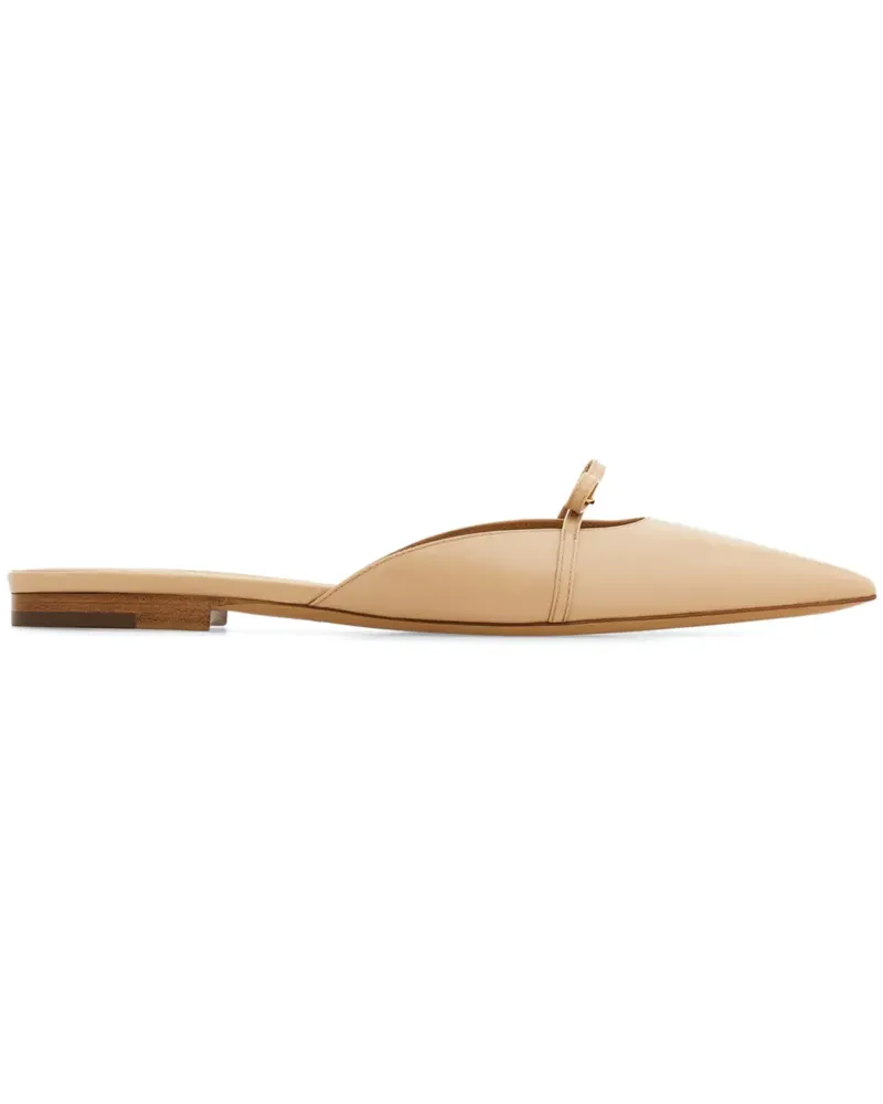 Ferragamo Mini Bow Mules - Nude Nude