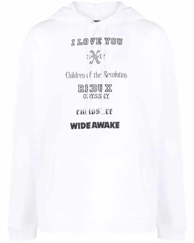 Raf Simons I Love You Hoodie - Weiß Weiß