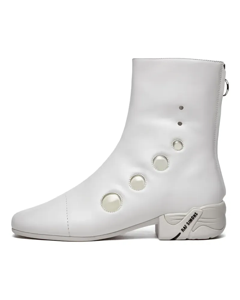 Raf Simons Stiefel mit rundem Detail - Weiß Weiß