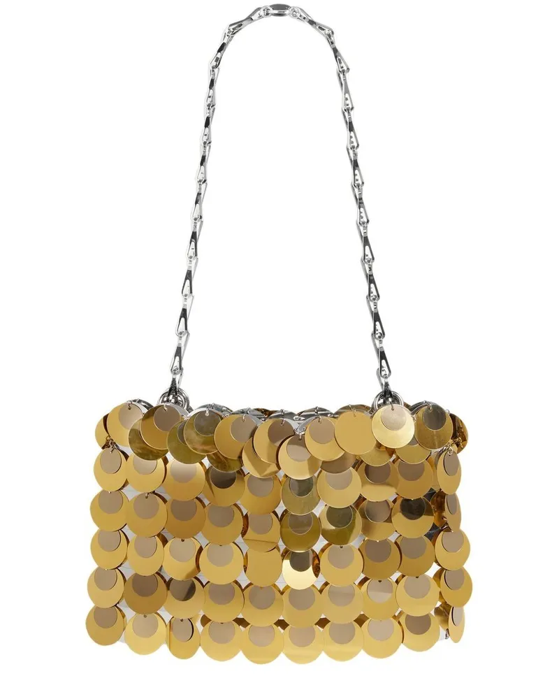 Paco Rabanne Schultertasche mit Pailletten - Gold Gold