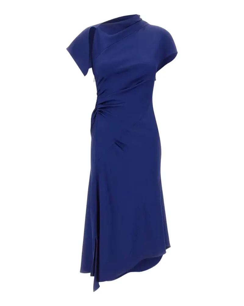 Victoria Beckham twist asymmetric dress - Blau Blau