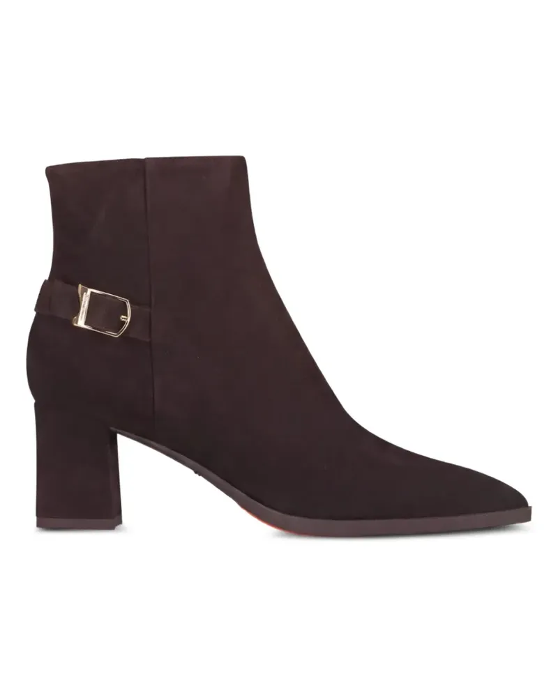 Santoni Stiefeletten mit Schnalle - Braun Braun