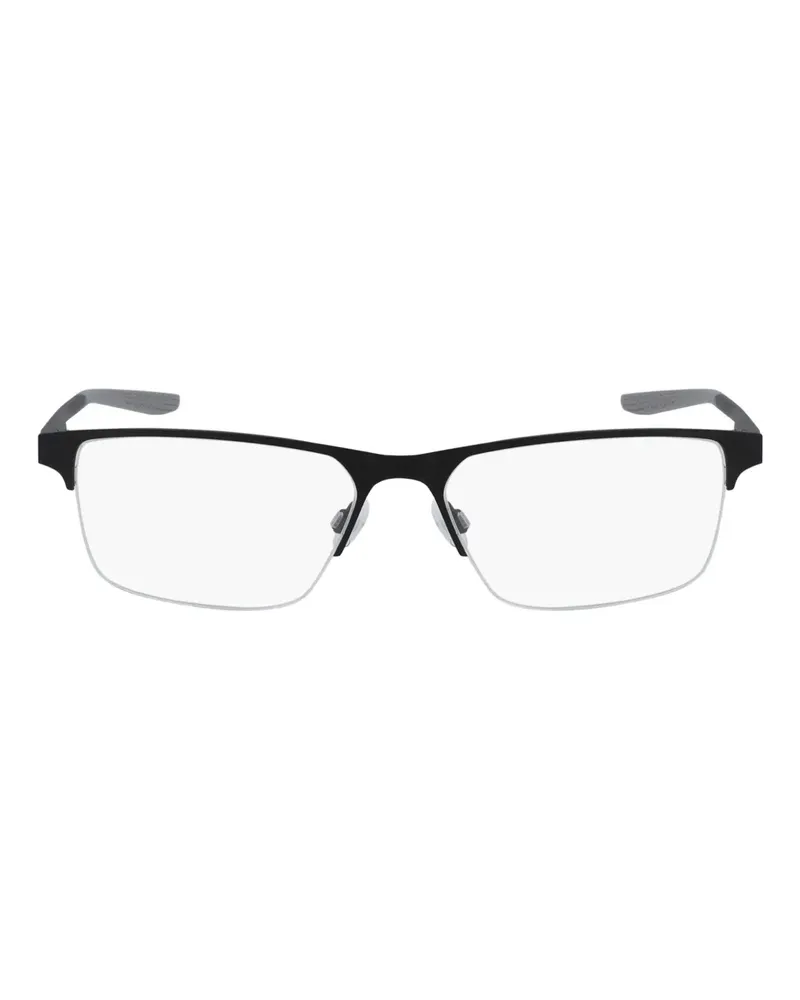 Nike Brille mit eckigem Gestell - Schwarz Schwarz