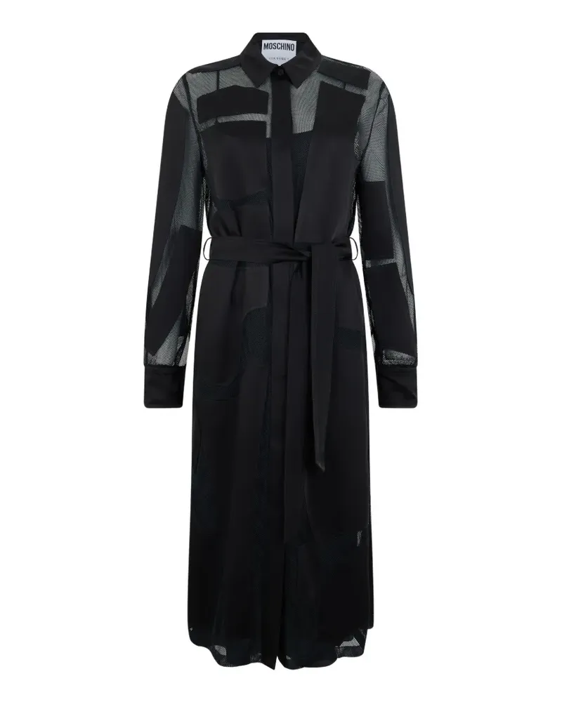 Moschino Kleid mit Gürtel - Schwarz Schwarz