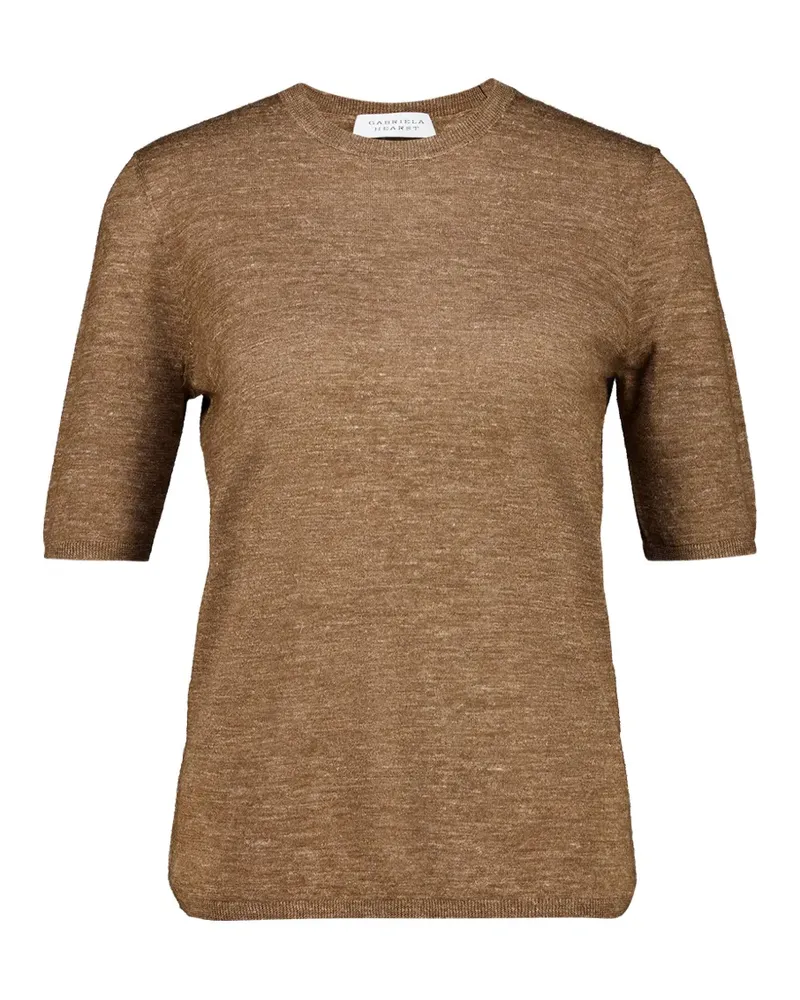Gabriela Hearst Chryse short-sleeve sweater - Braun Braun