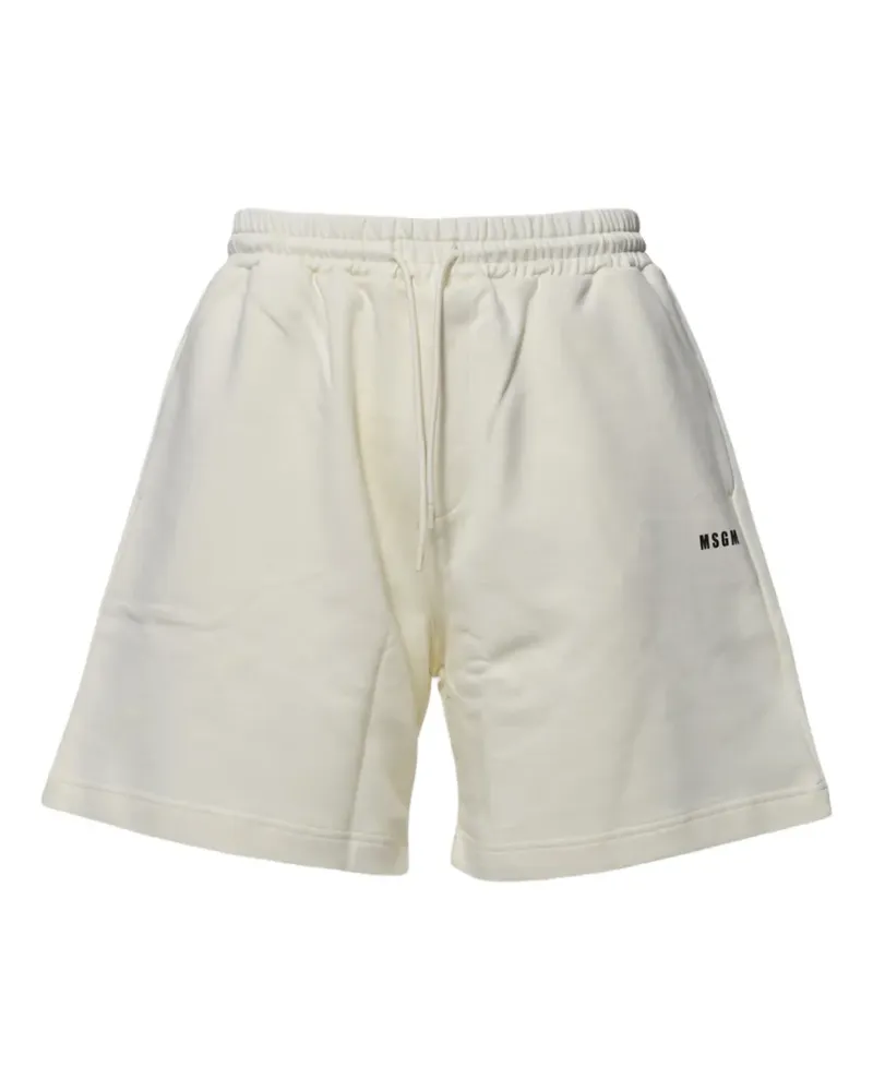 MSGM Klassische Joggingshorts - Weiß Weiß