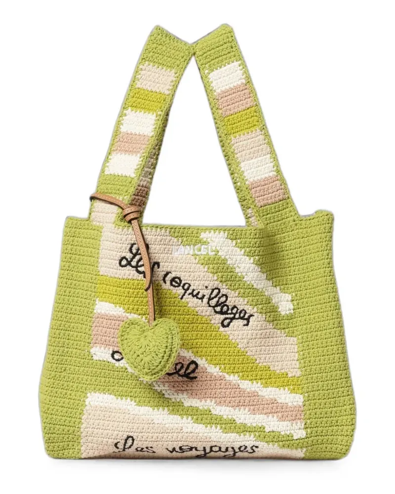 Lancel M Summer Mania crochet-knit tote bag - Grün Grün